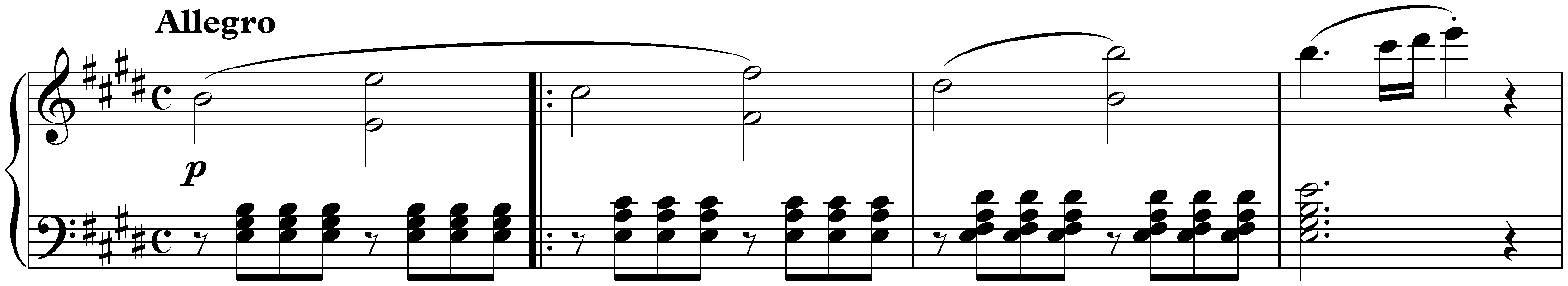 Sonata no. 9 in E major, op. 14 no. 1; 1. Allegro