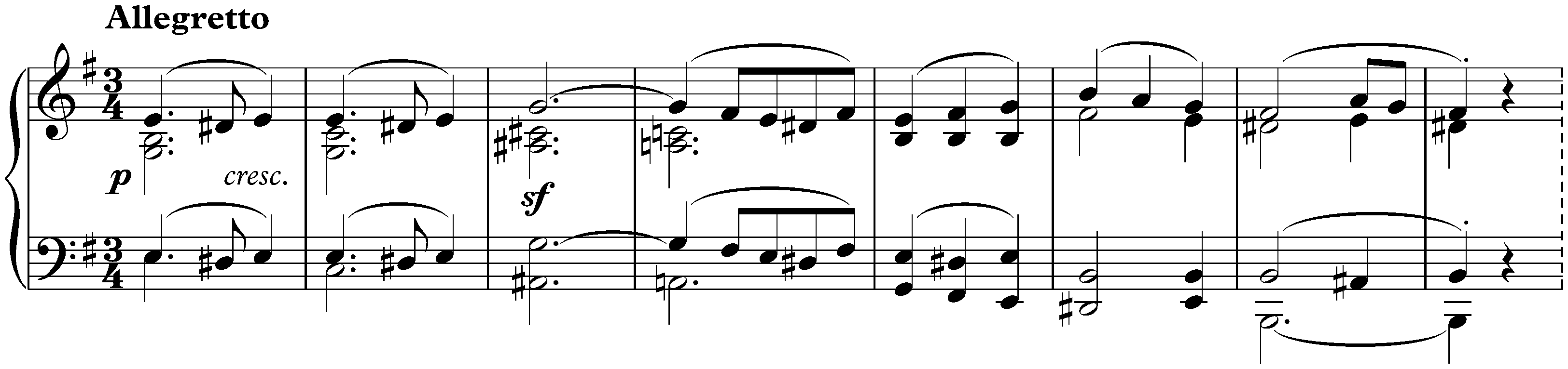 Sonata no. 9 in E major, op. 14 no. 1; 2. Allegretto