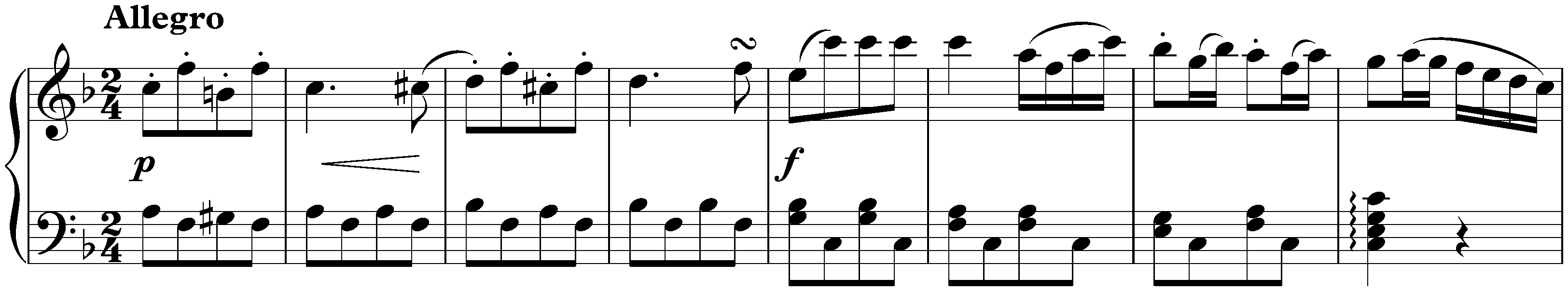 Sonatina in F major, Anh. 5 no. 2; 2. Rondo: Allegro