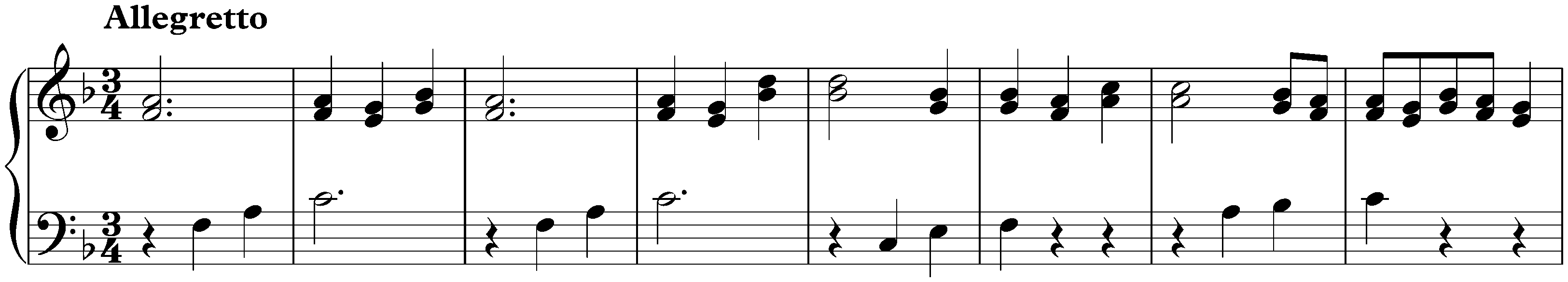 Sonatina in F major, WoO 50; 2. Allegretto