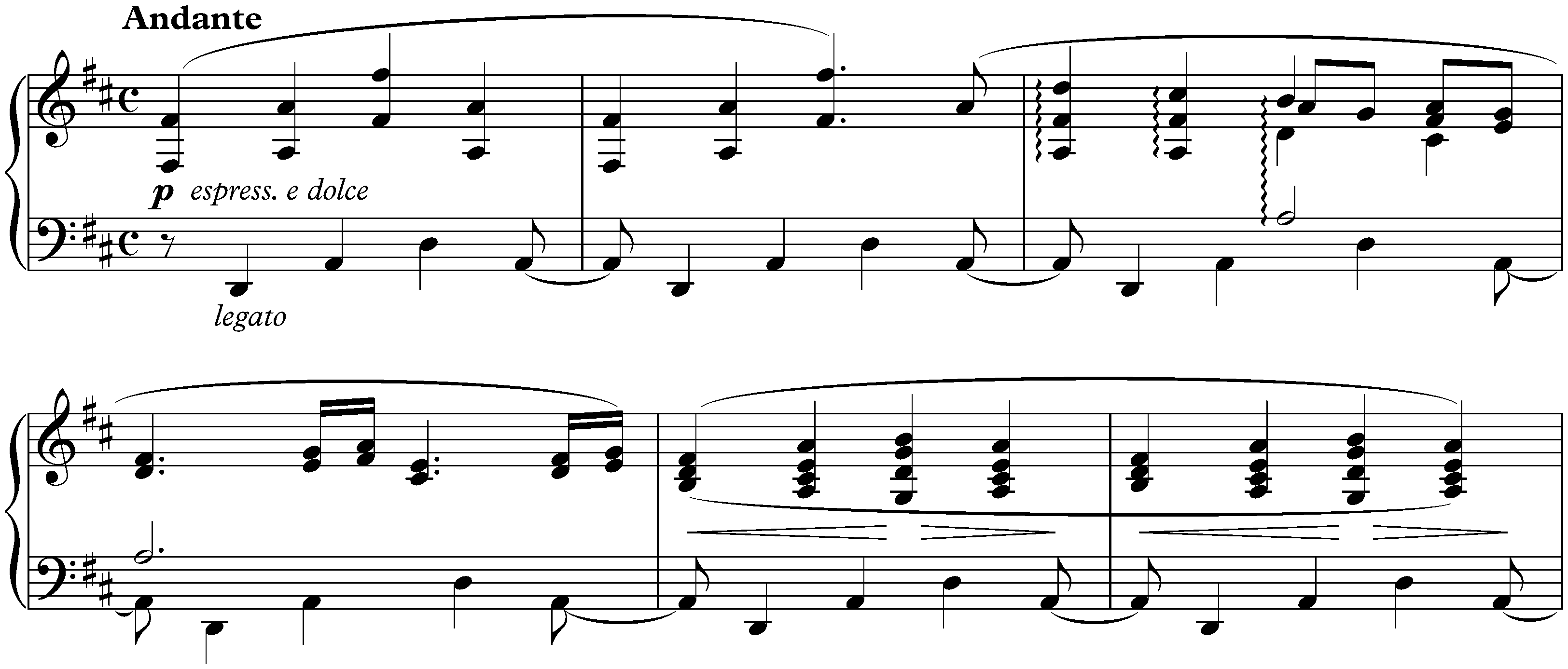 Four Ballades, op. 10; 2. D major