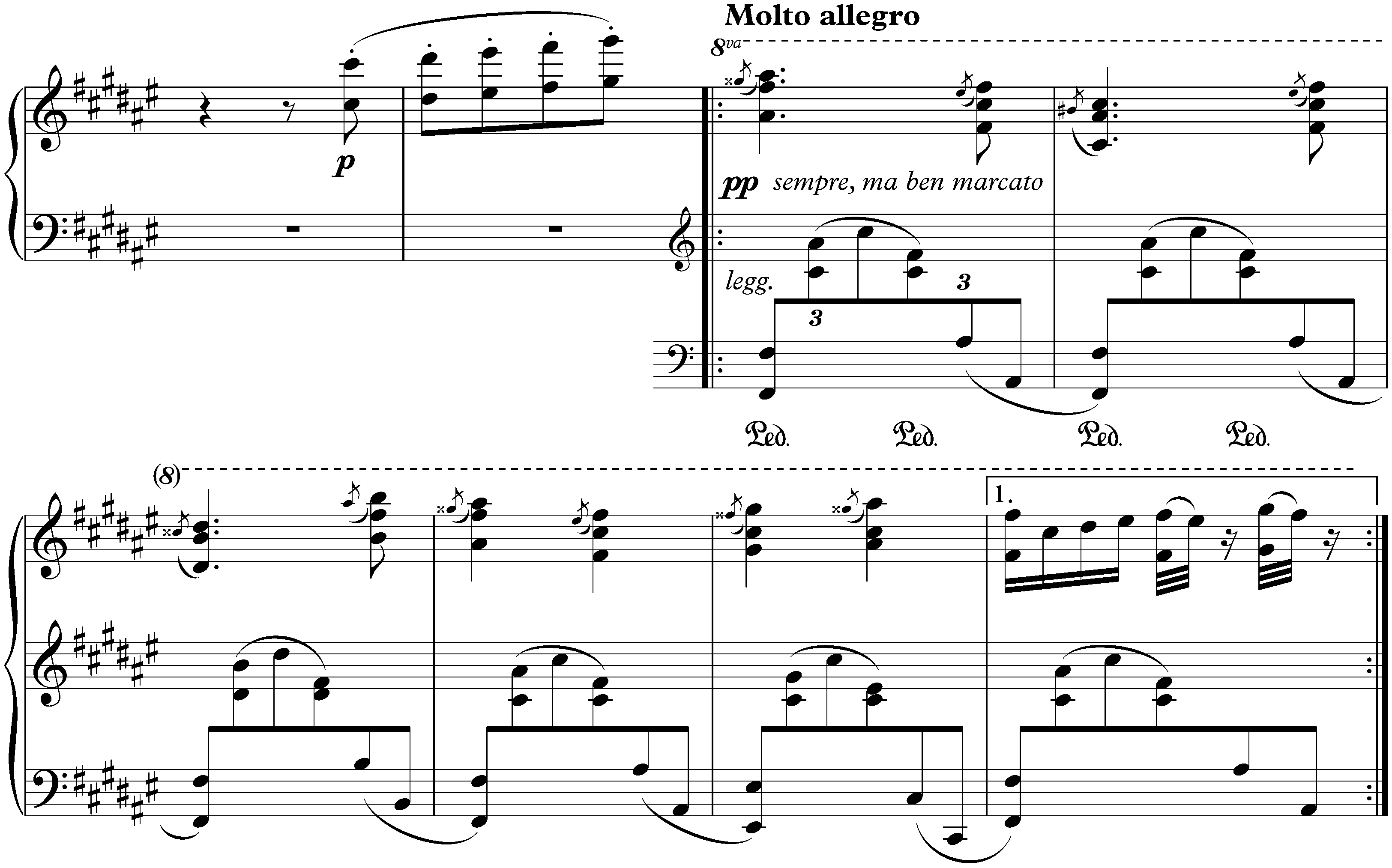 Hungarian Dances, WoO 1; 4. F-sharp minor