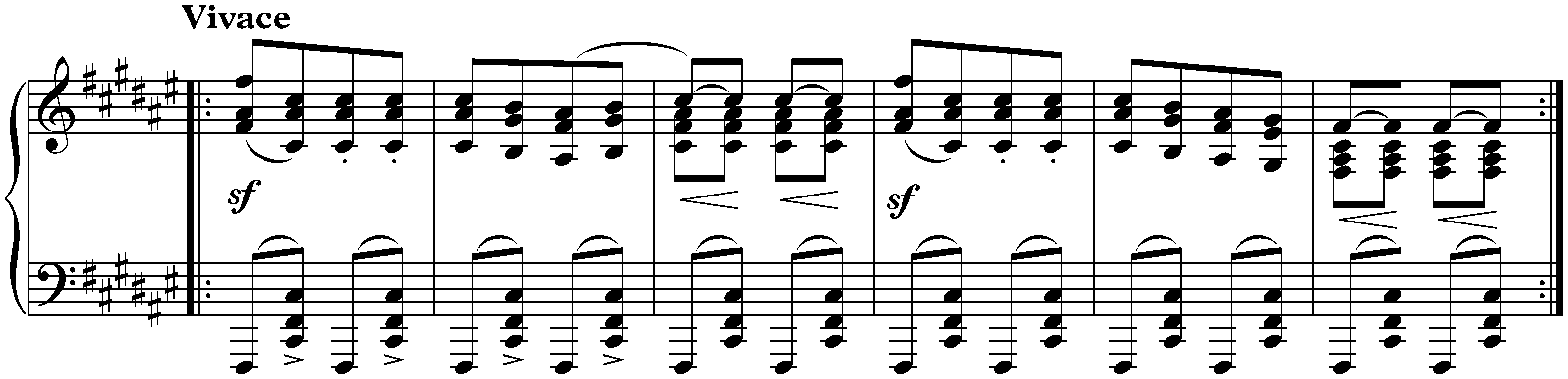 Hungarian Dances, WoO 1; 5. F-sharp minor