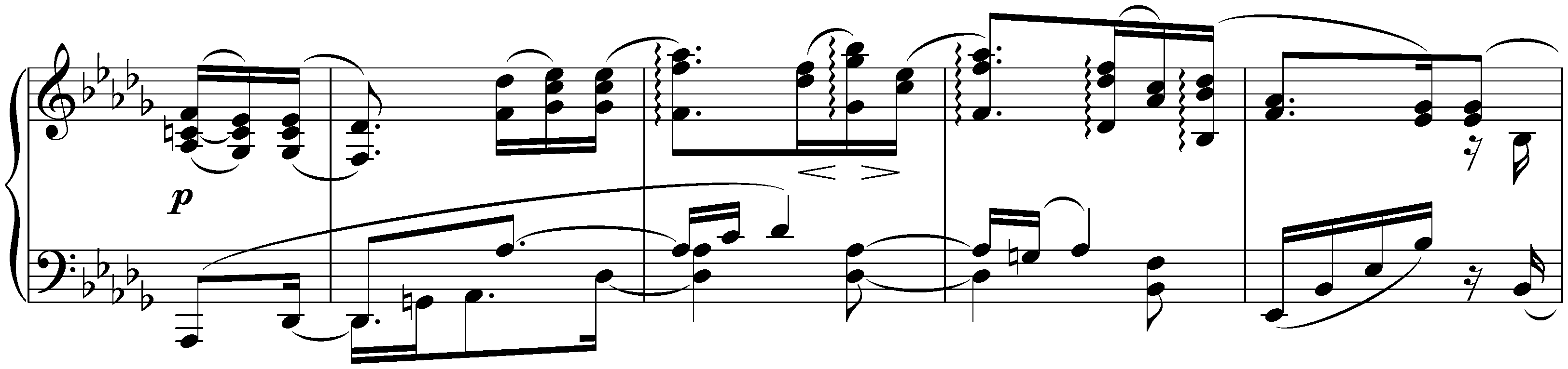 Three Intermezzi, op. 117; 2. B-flat minor