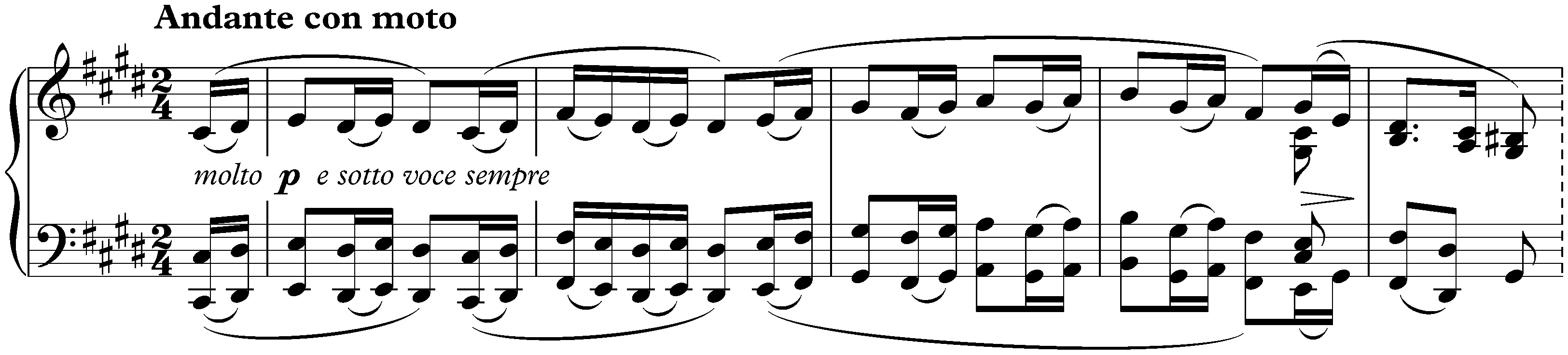 Three Intermezzi, op. 117; 3. C-sharp minor
