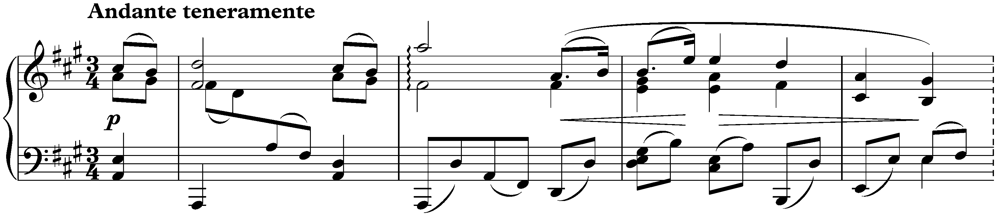 Six Pieces, op. 118; 2. Intermezzo in A major