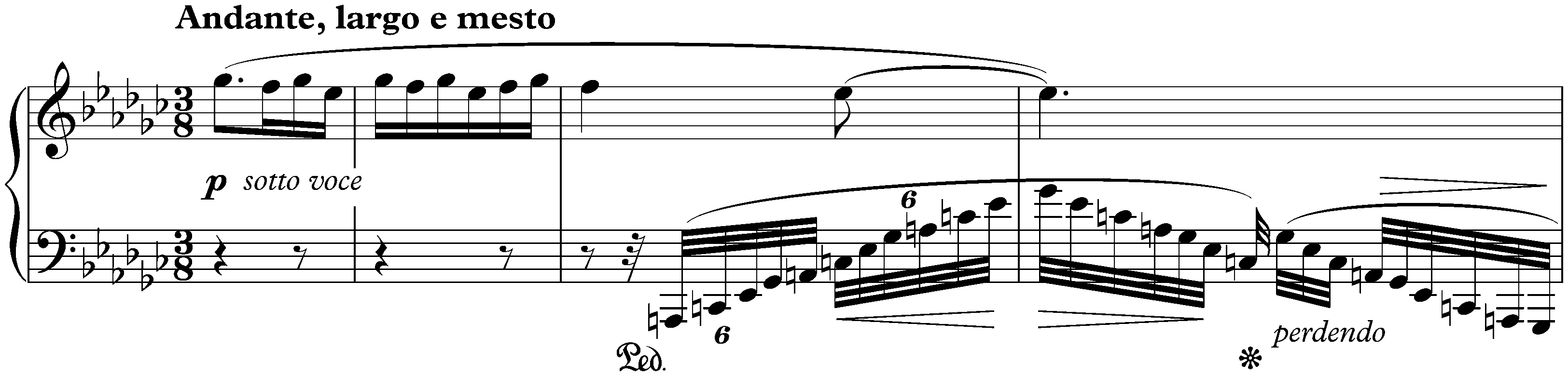 Six Pieces, op. 118; 6. Intermezzo in E-flat minor