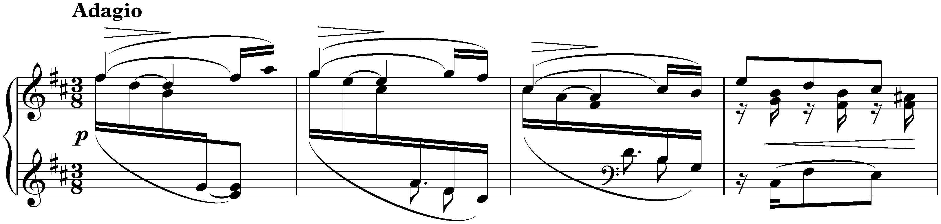 Four Pieces, op. 119; 1. Intermezzo in B minor