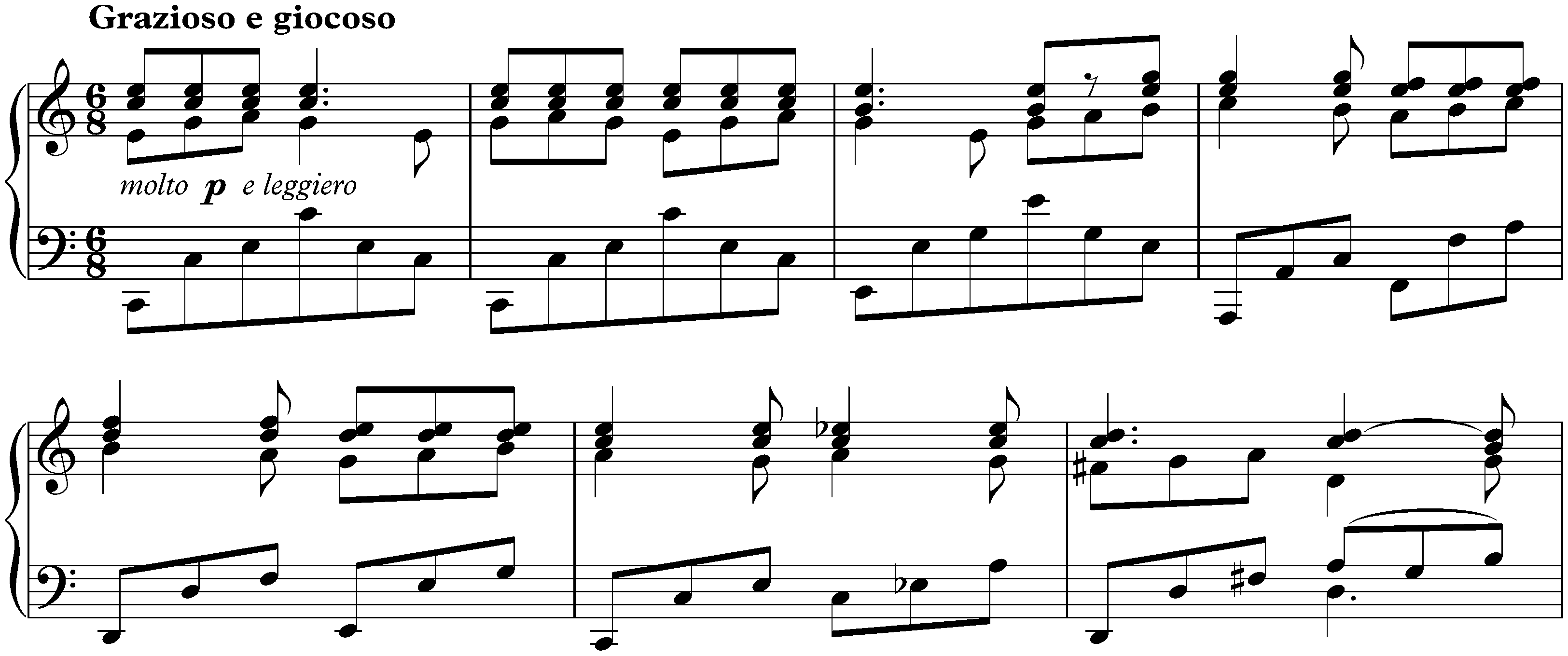 Four Pieces, op. 119; 3. Intermezzo in C major