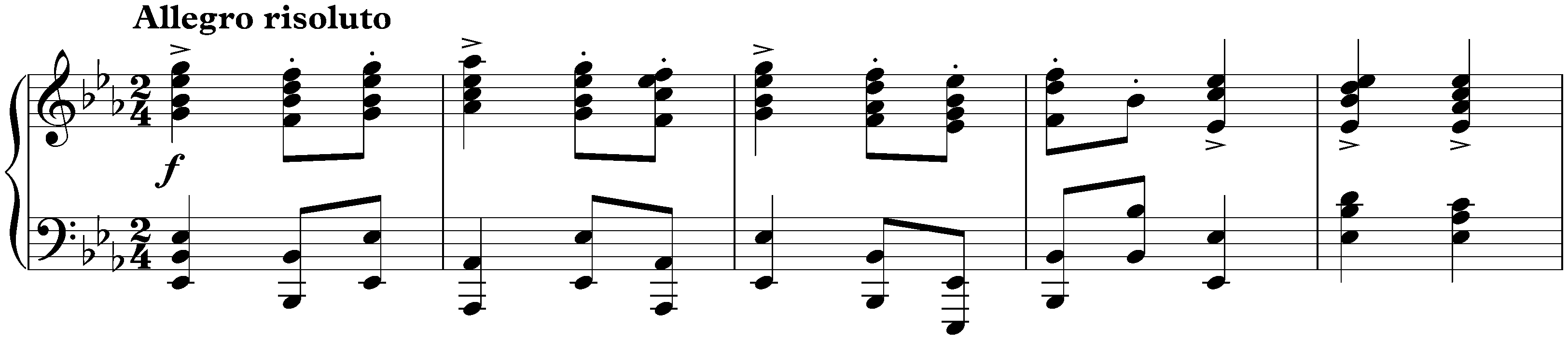 Four Pieces, op. 119; 4. Rhapsodie in E-flat major