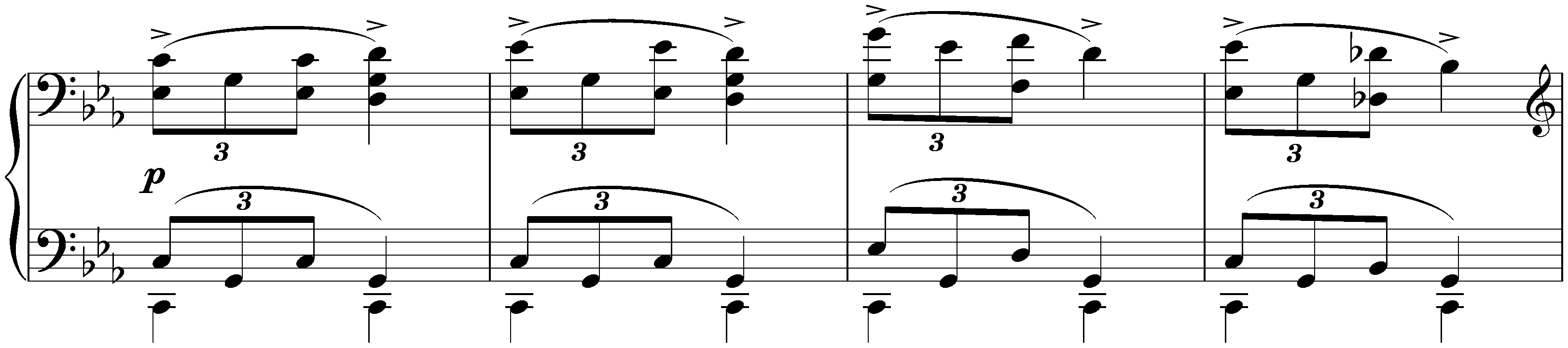 Four Pieces, op. 119; 4. Rhapsodie in E-flat major