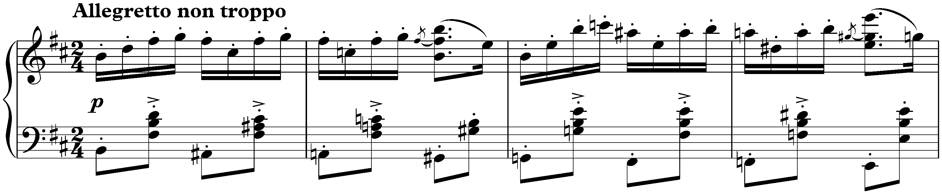 Eight Pieces, op. 76; 2. Capriccio in B minor