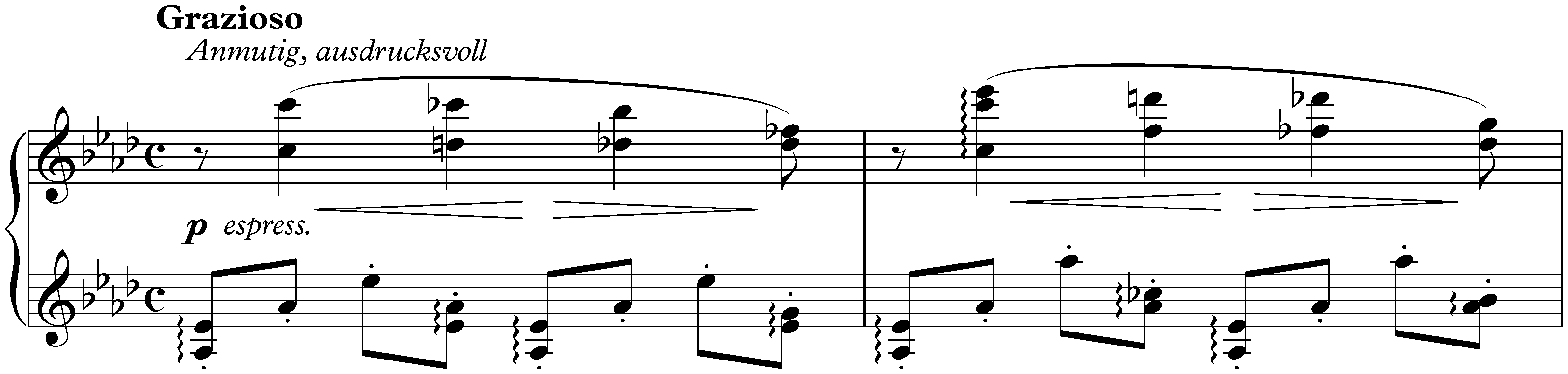 Eight Pieces, op. 76; 3. Intermezzo in A-flat major