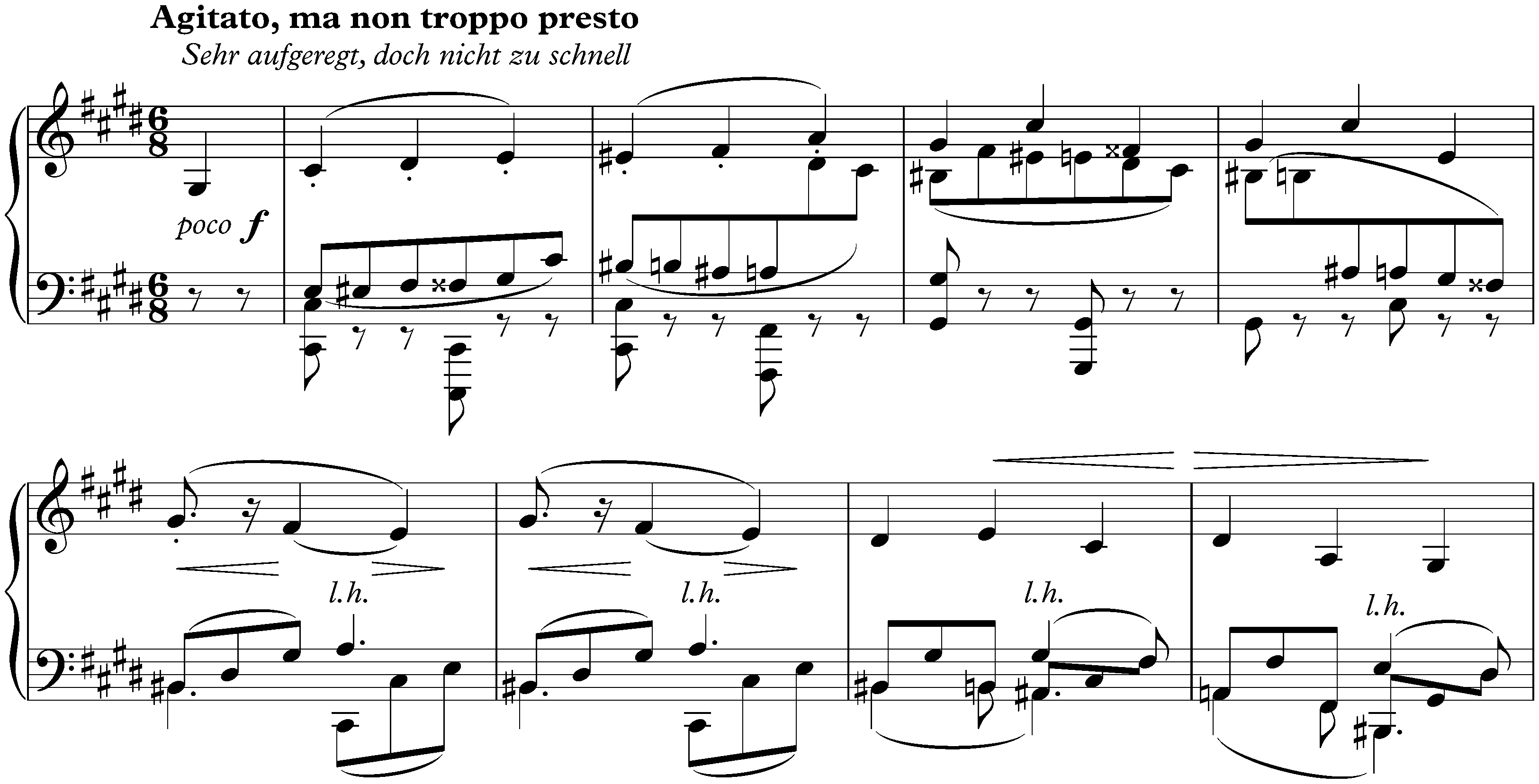 Eight Pieces, op. 76; 5. Capriccio in C-sharp minor