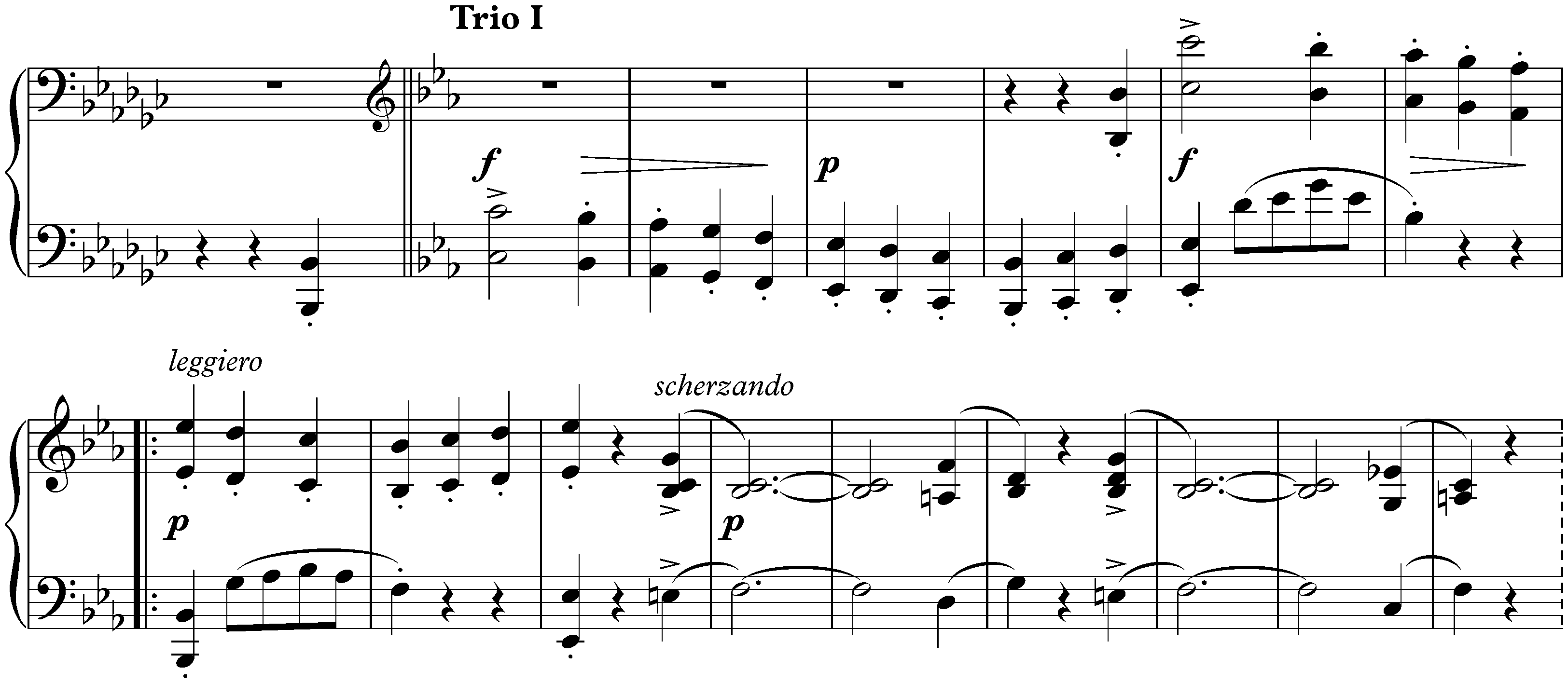 Scherzo in E-flat minor, op. 4