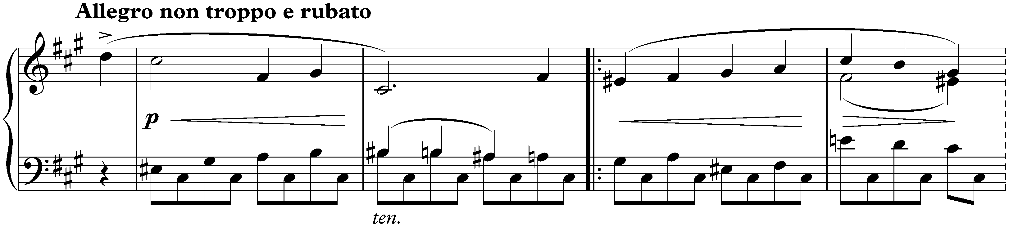 Sonata no. 2 in F-sharp minor, op. 2; 4. Finale: Introduzione: Sostenuto – Allegro non troppo e rubato