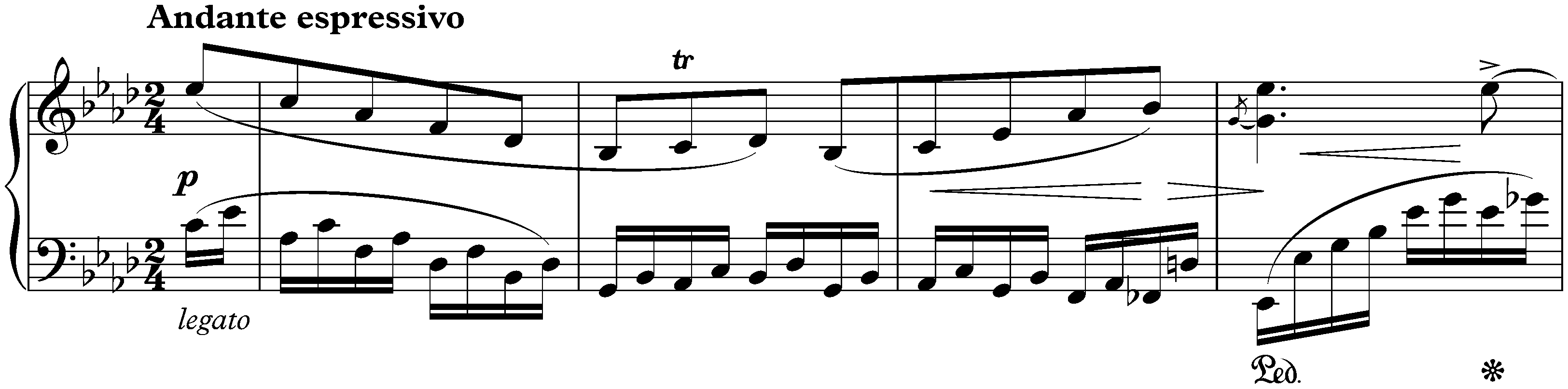 Sonata no. 3 in F minor, op. 5; 2. Andante: Andante espressivo
