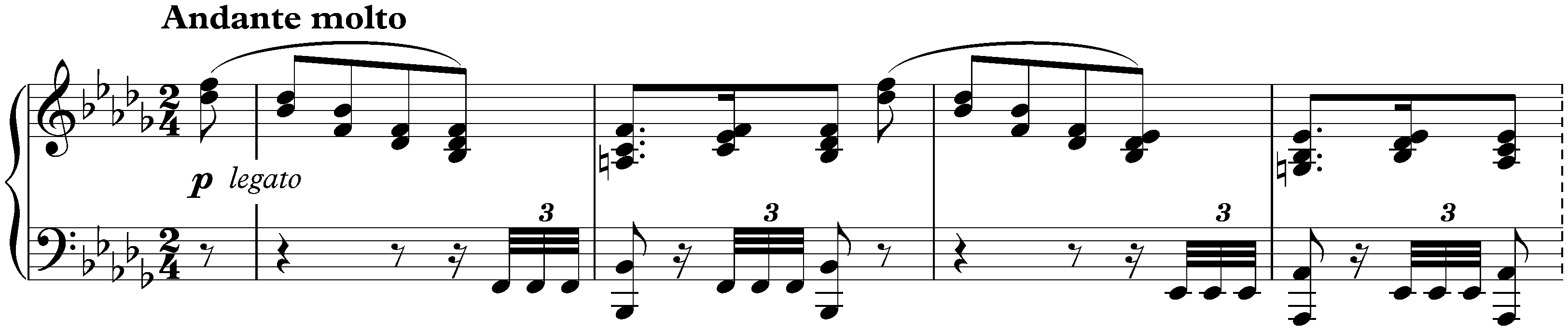 Sonata no. 3 in F minor, op. 5; 4. Intermezzo (Rückblick): Andante molto
