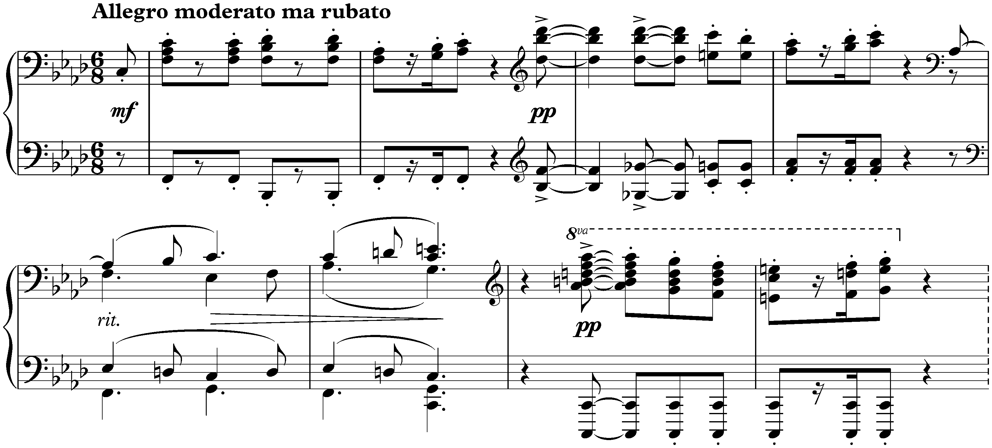Sonata no. 3 in F minor, op. 5; 5. Finale: Allegro moderato ma rubato