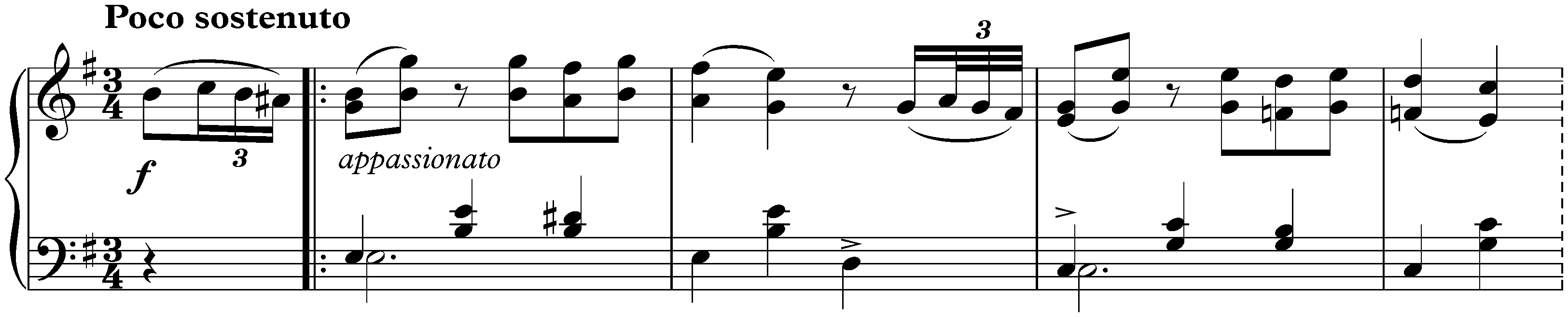 Sixteen Waltzes, op. 39; 4. E minor (simplified version)