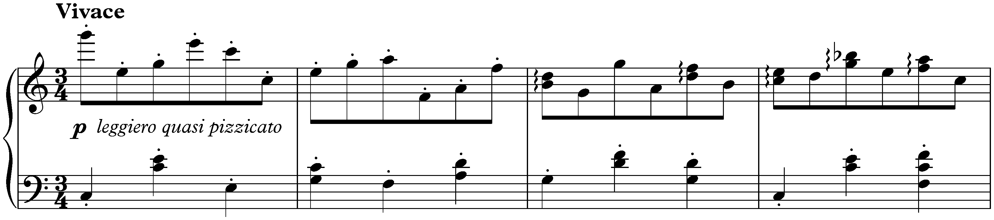 Sixteen Waltzes, op. 39; 6. C major (simplified version)