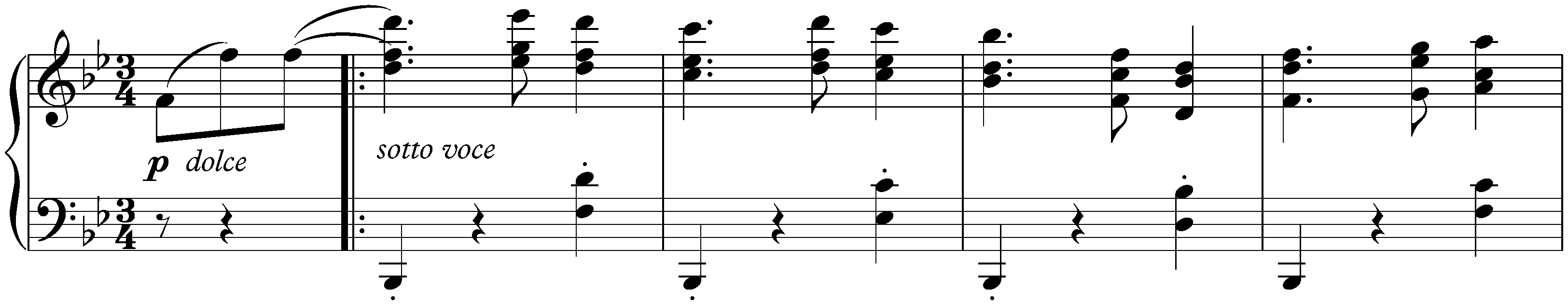 Sixteen Waltzes, op. 39; 8. B-flat major