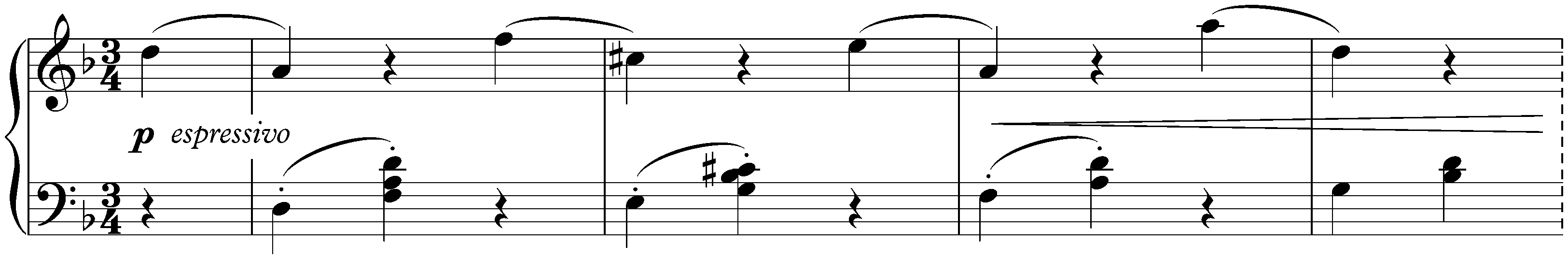 Sixteen Waltzes, op. 39; 9. D minor (simplified version)