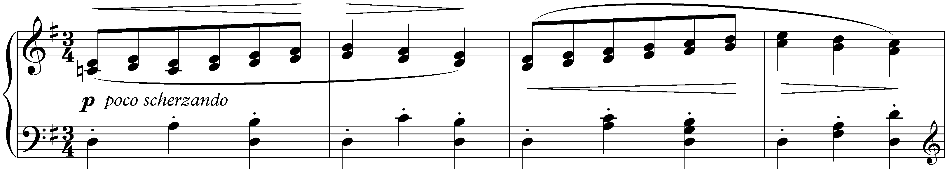 Sixteen Waltzes, op. 39; 10. G major (simplified version)