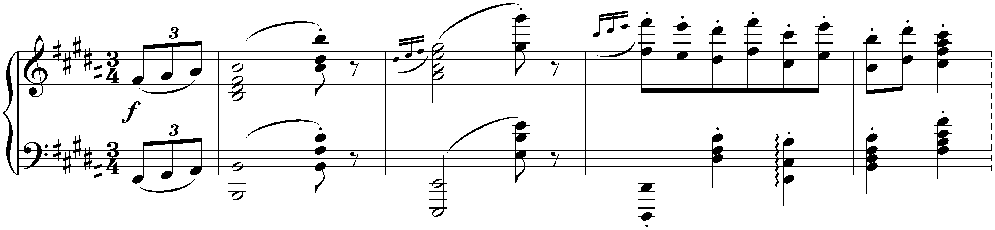 Sixteen Waltzes, op. 39; 13. B major