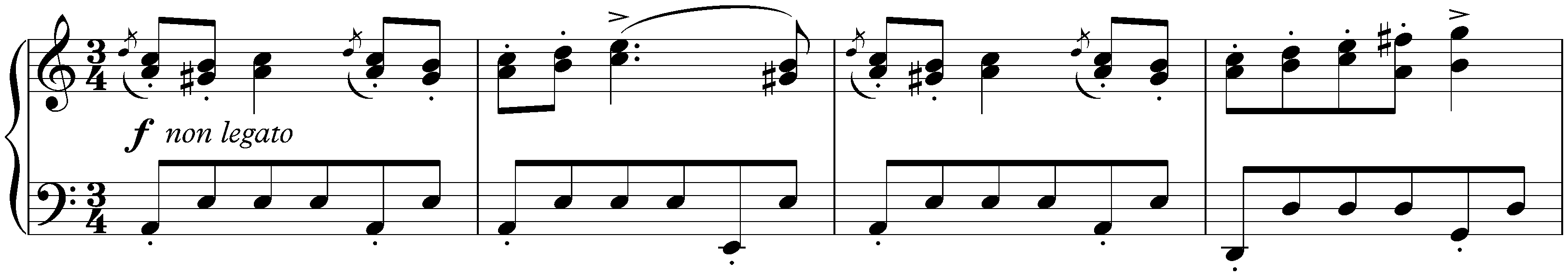 Sixteen Waltzes, op. 39; 14. A minor (simplified version)