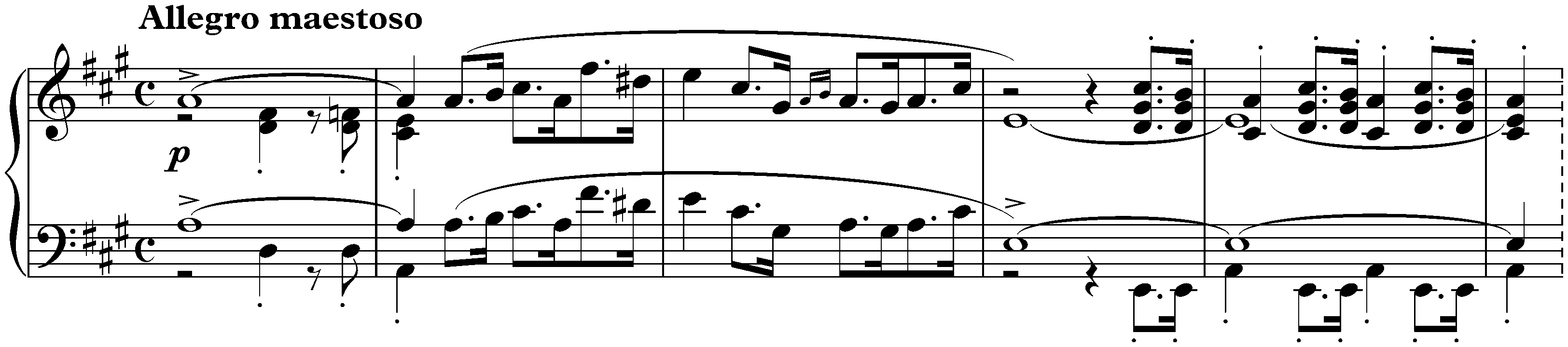 Allegro de Concert in A major, op. 46