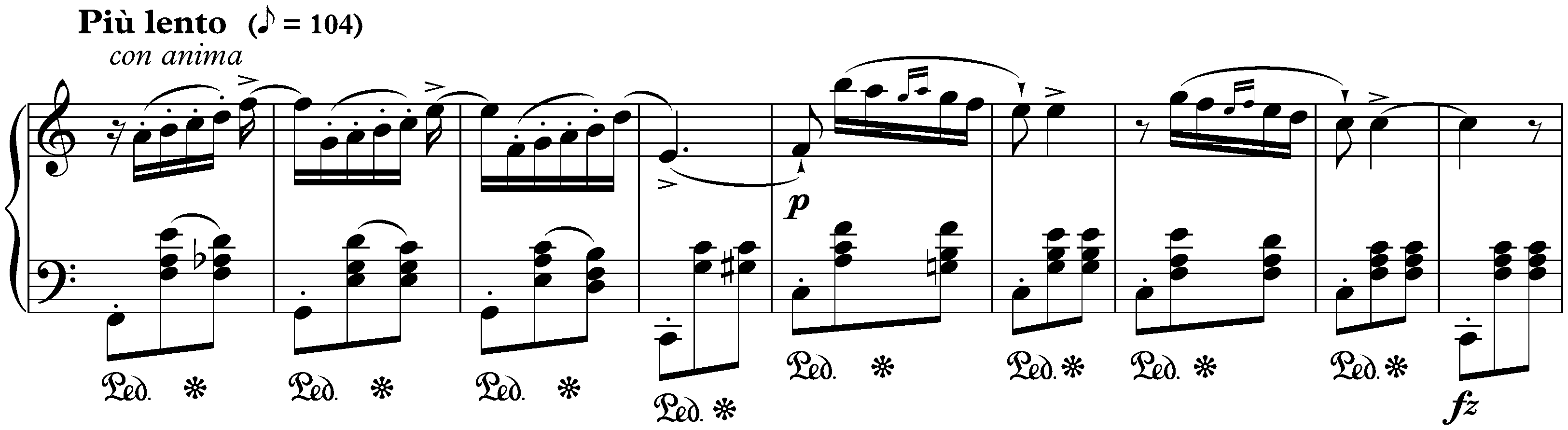 Bolero in A minor, op. 19