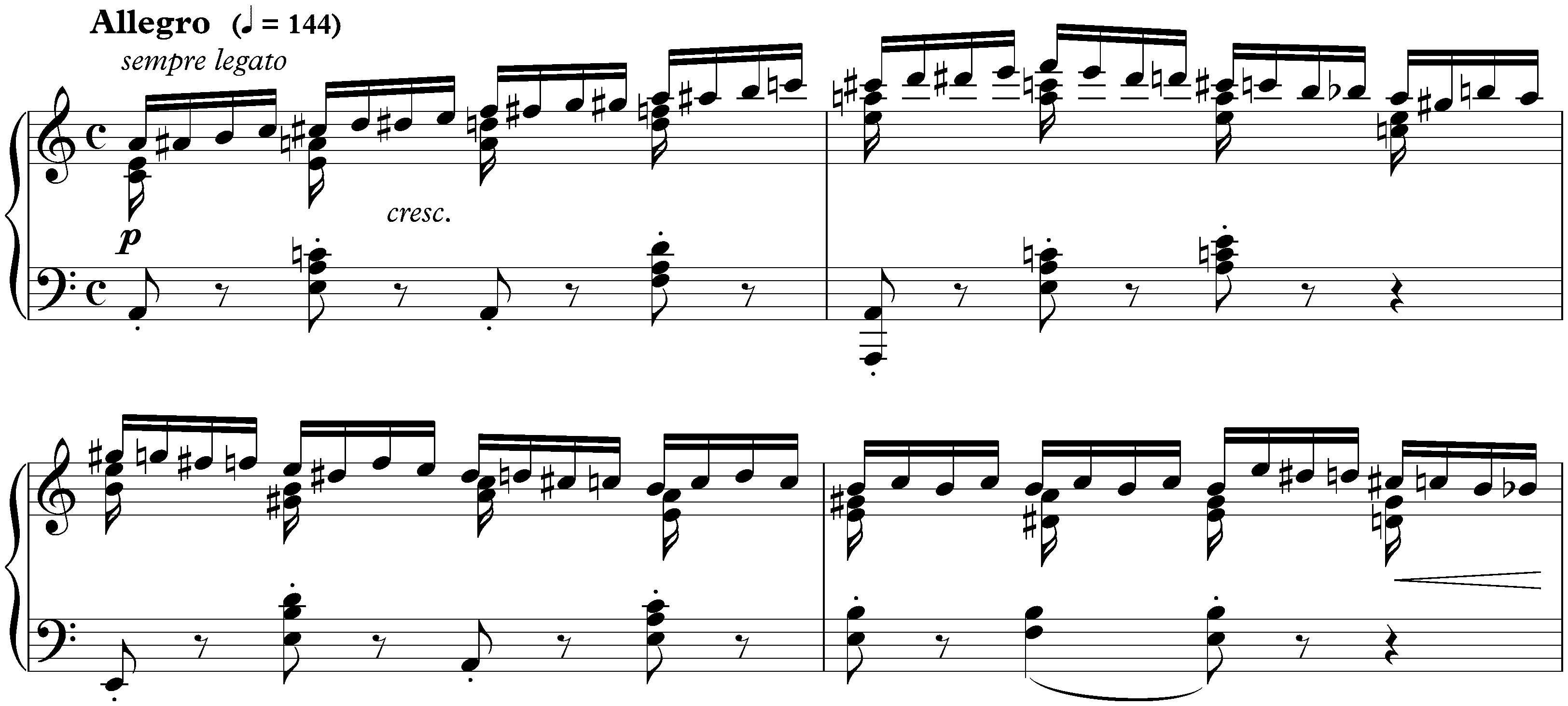 Twelve Études, op. 10; 2. A minor