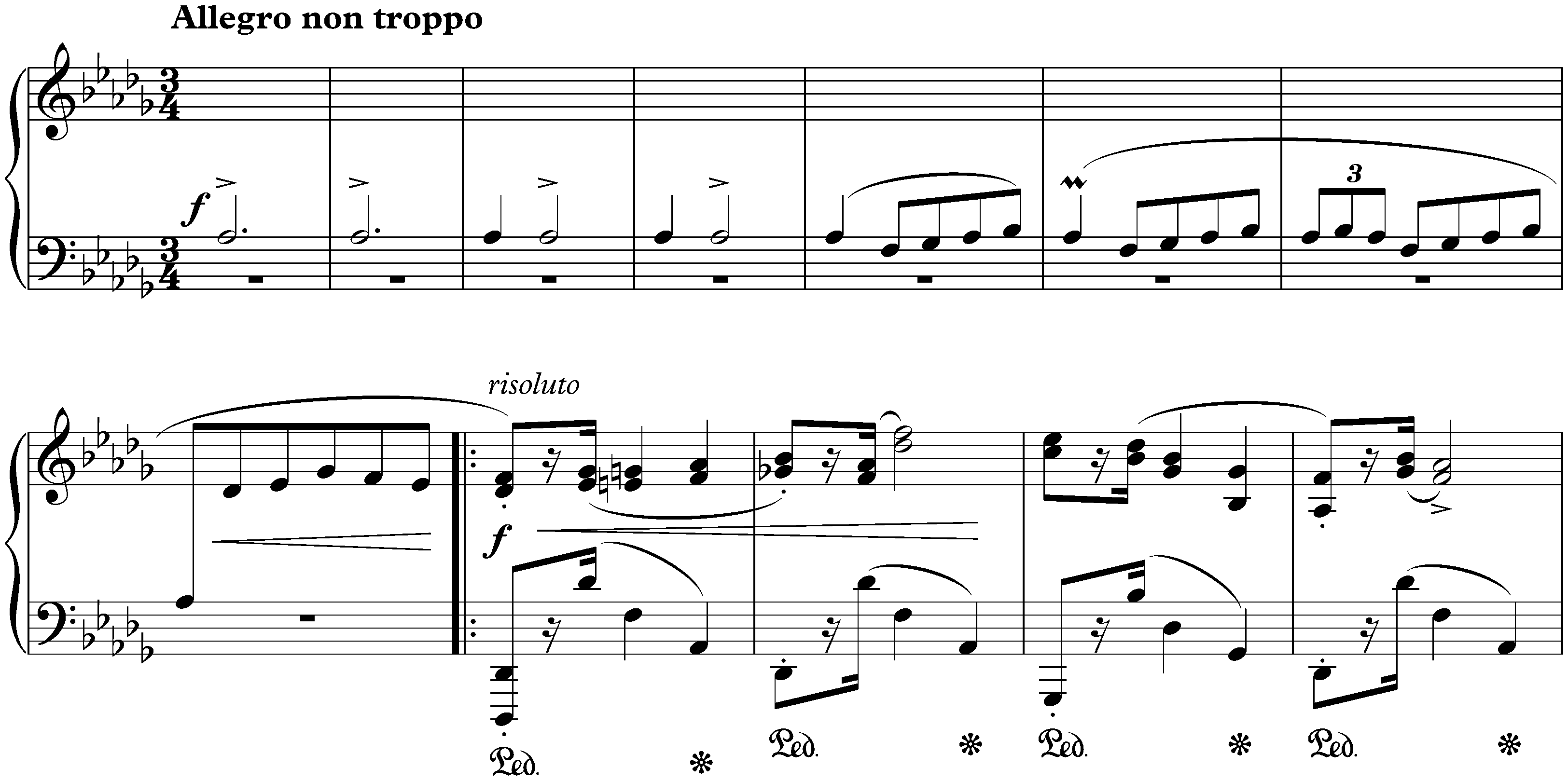 Four Mazurkas, op. 30; 3. D-flat major