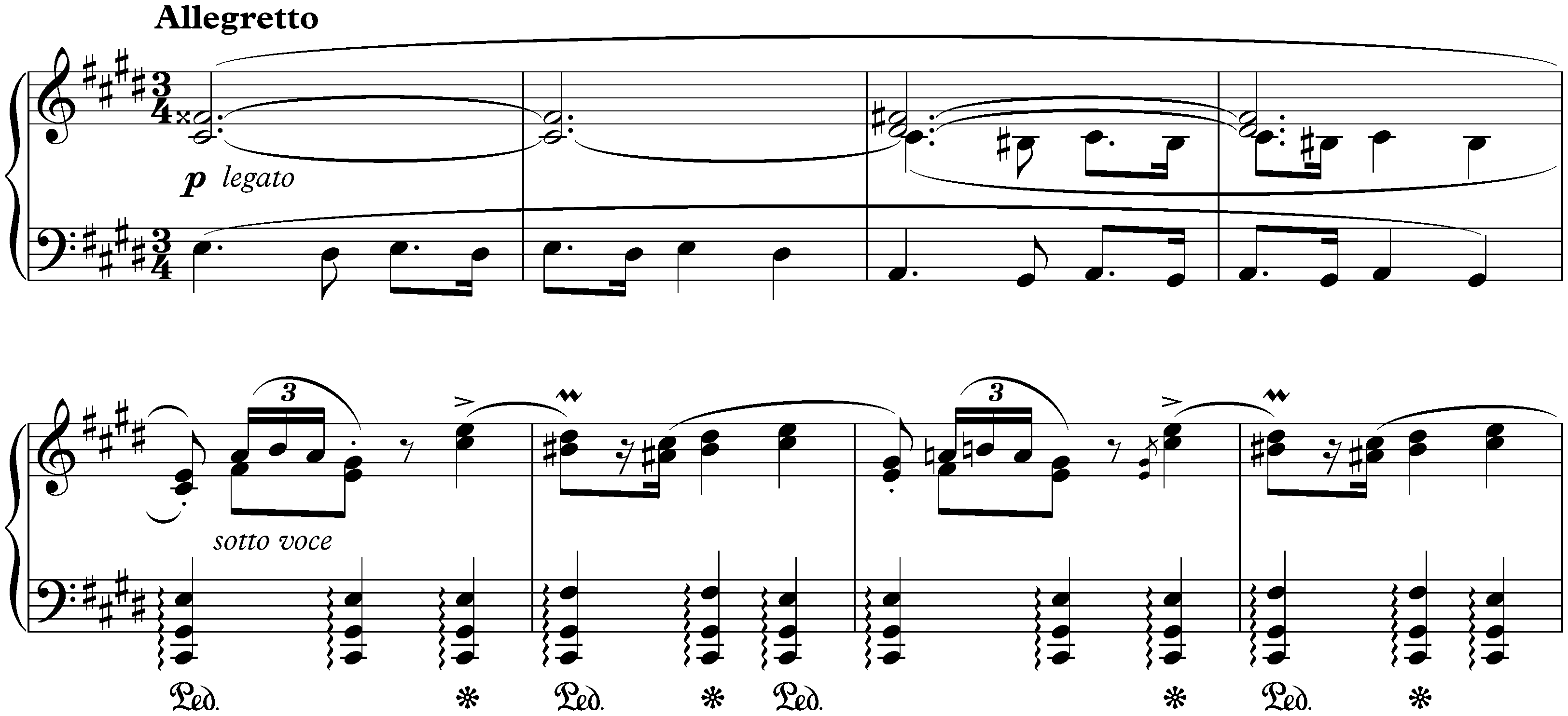 Four Mazurkas, op. 30; 4. C-sharp minor