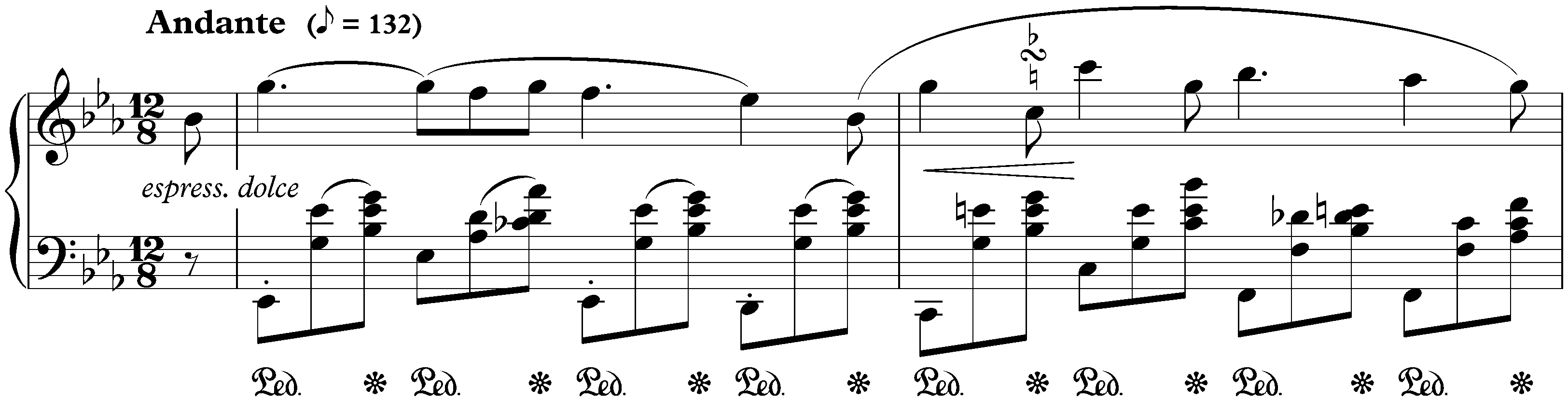 Three Nocturnes, op. 9; 2. E-flat major