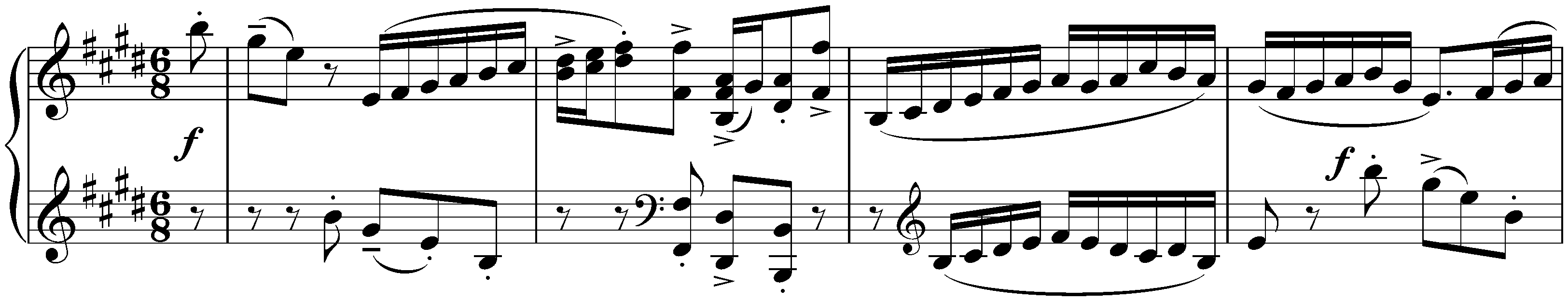 Prélude, Gavotte and Gigue from the Violin Partita in E major (Johann Sebastian Bach); 3. Gigue