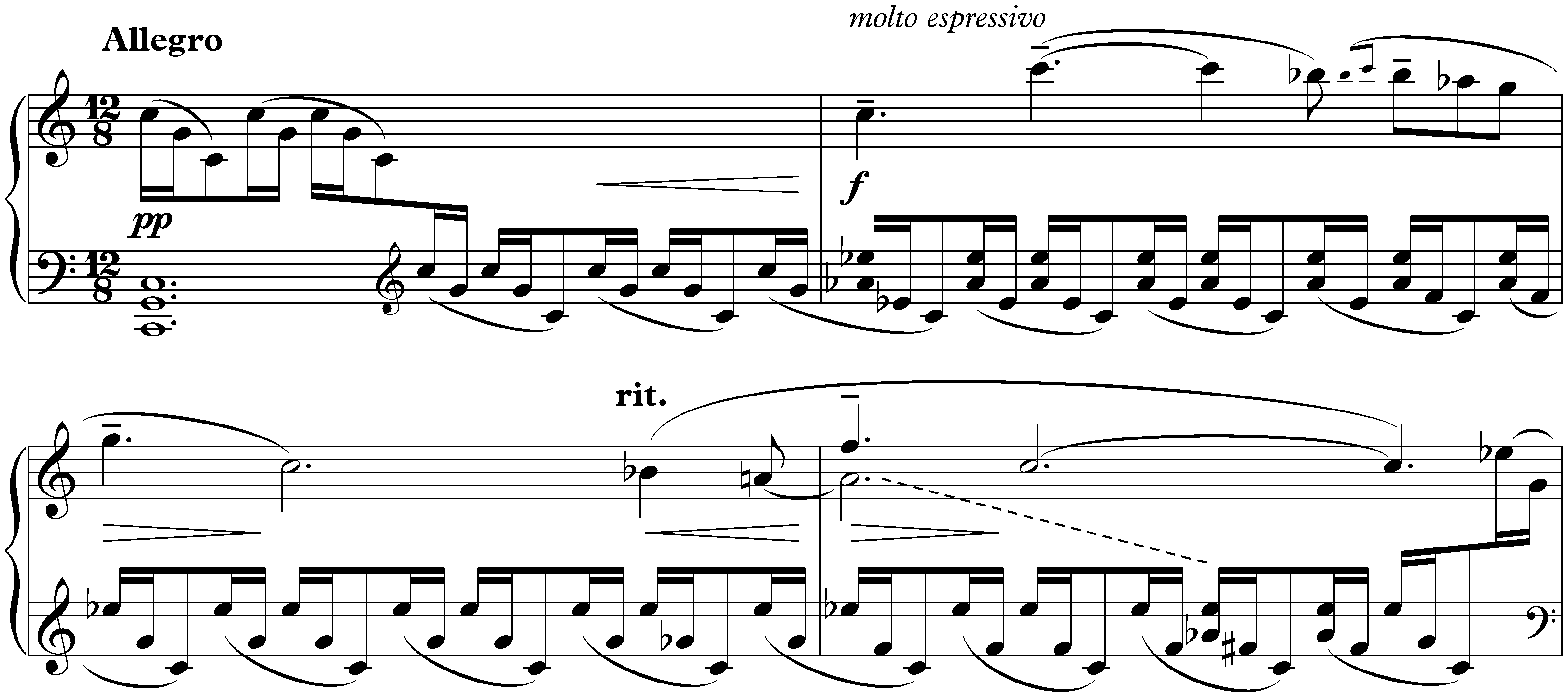 Études-tableaux, op. 33; 2. (2.) C major