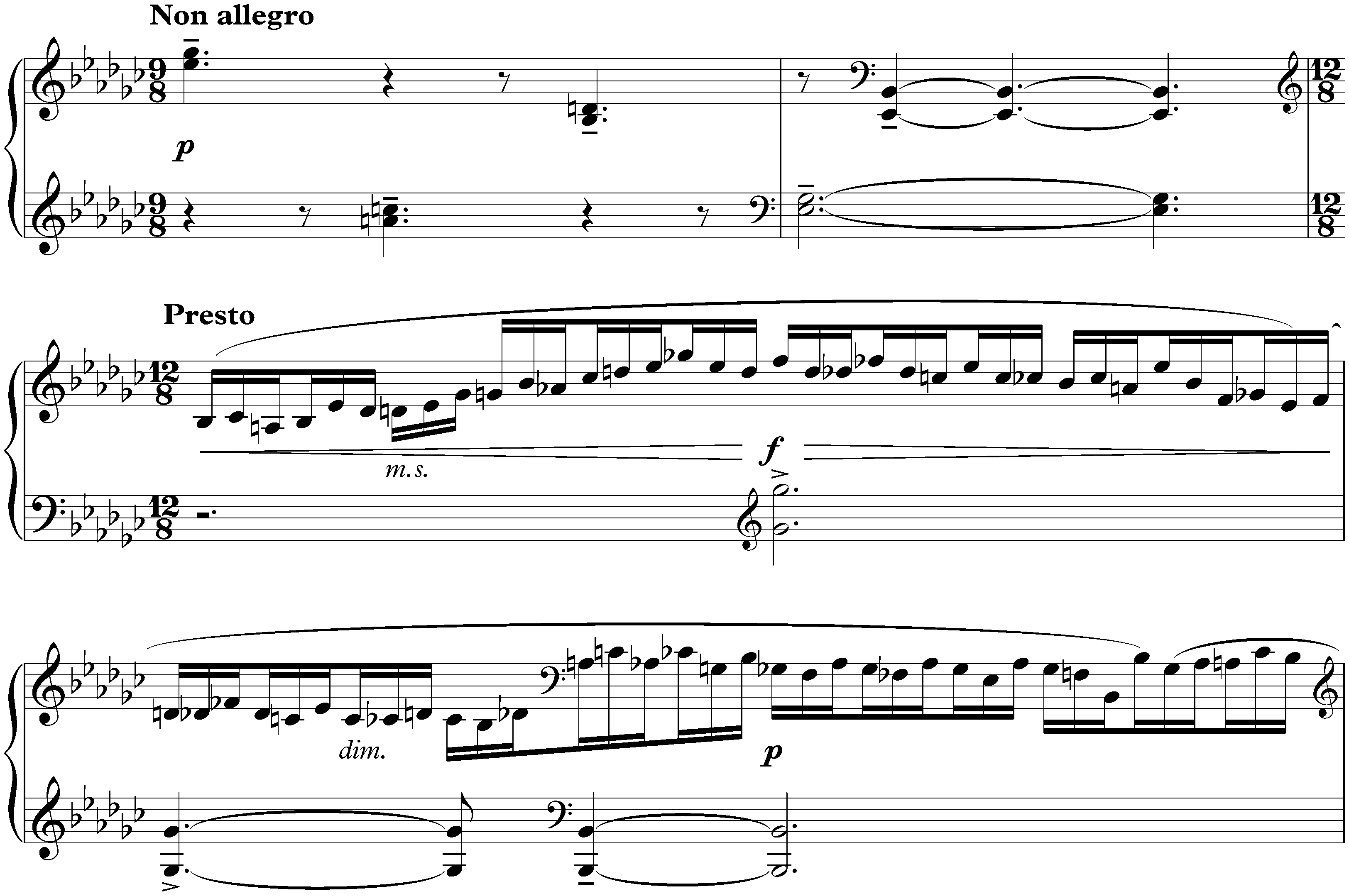 Études-tableaux, op. 33; 6. (3.) E-flat minor