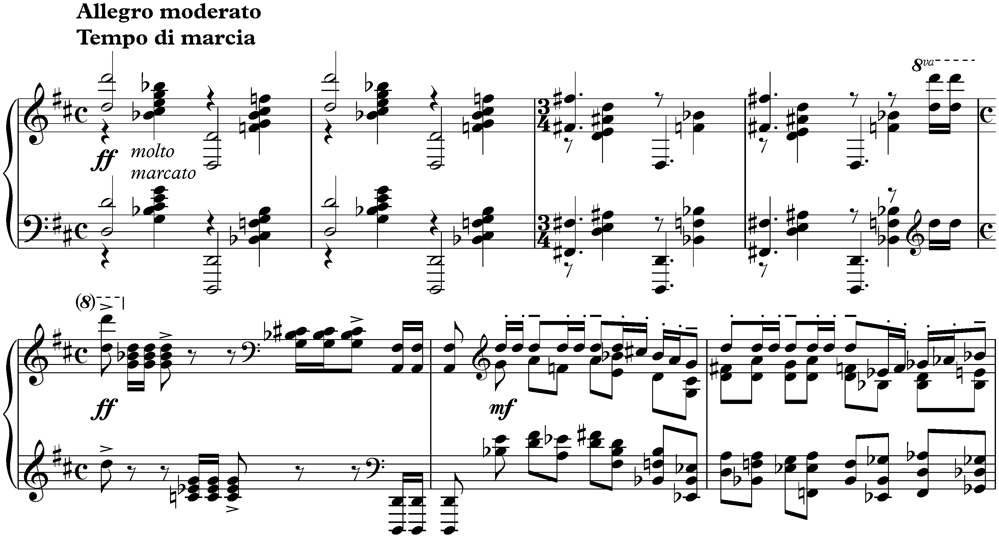 Études-tableaux, op. 39; 9. D major