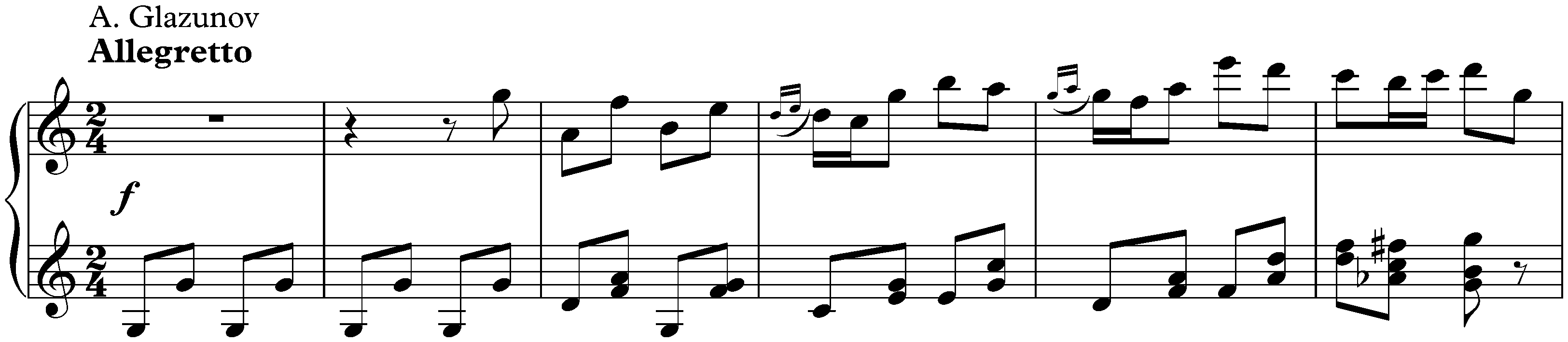 Four Improvisations; 2. C major