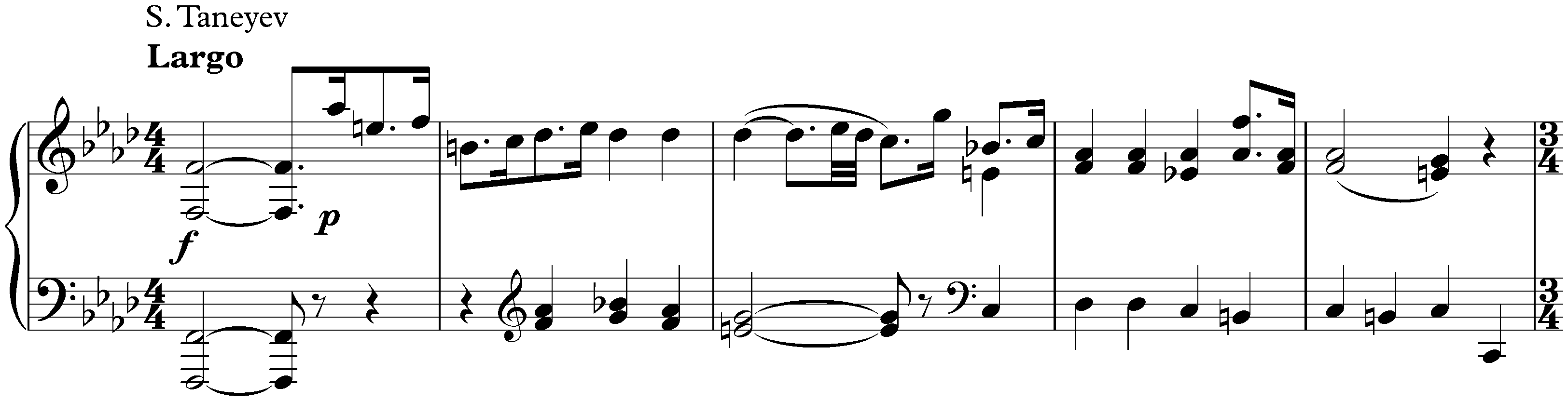 Four Improvisations; 4. F minor