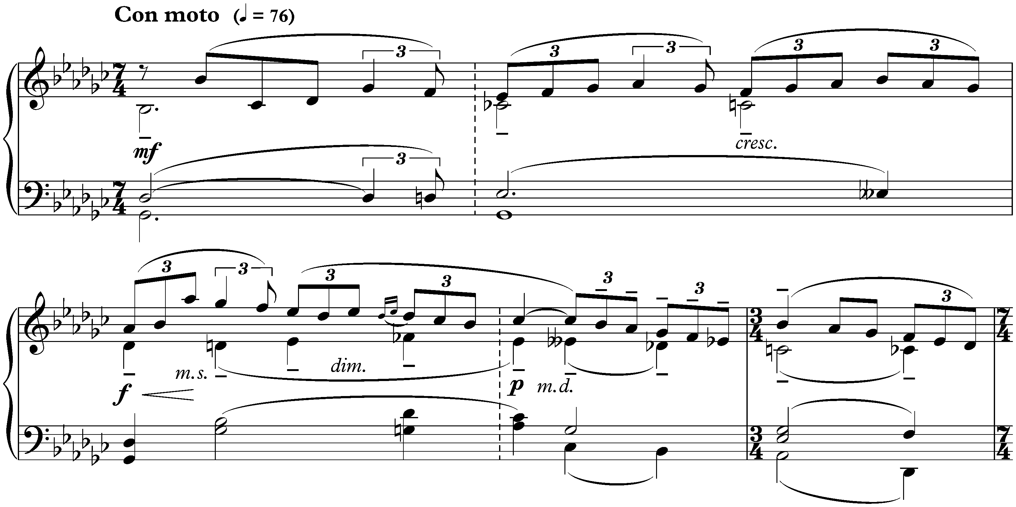 Moments musicaux, op. 16; 1. B-flat minor