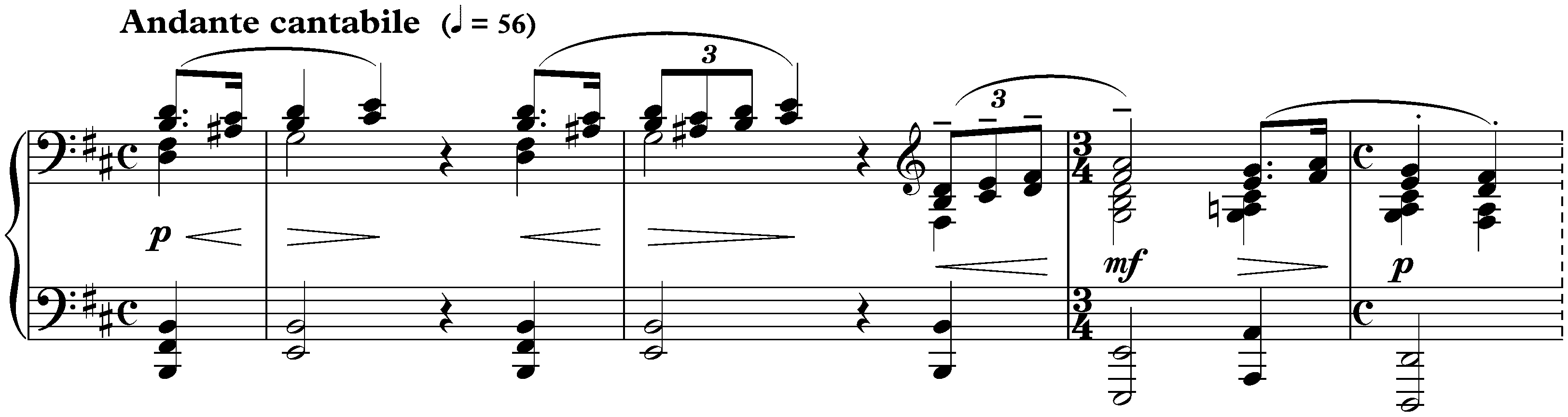 Moments musicaux, op. 16; 3. B minor
