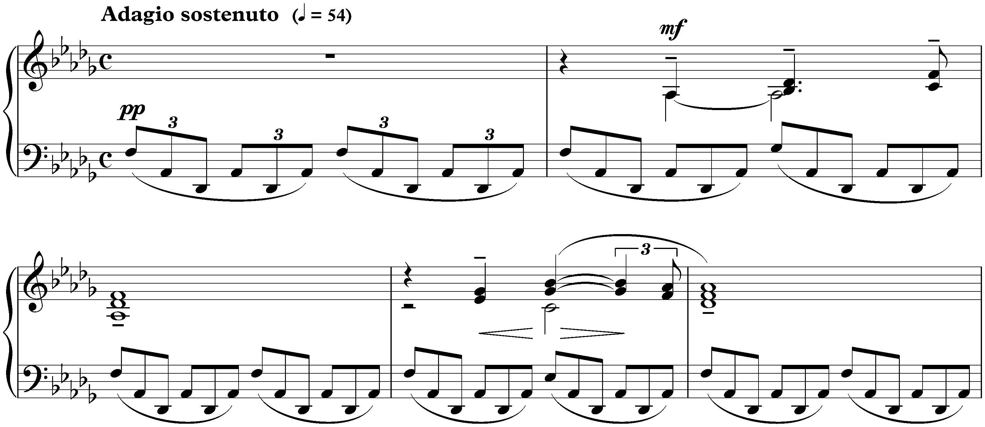 Moments musicaux, op. 16; 5. D-flat major
