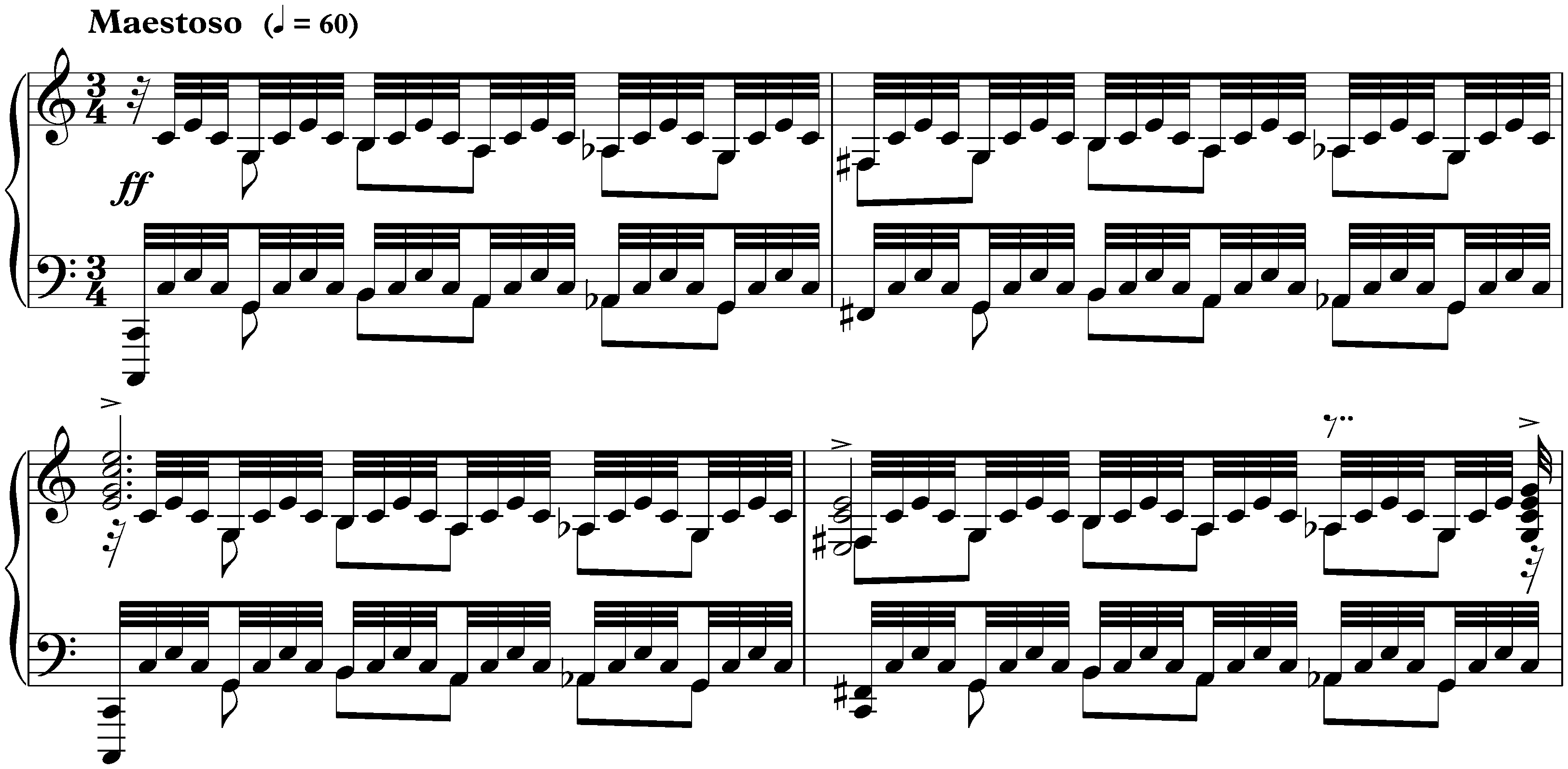 Moments musicaux, op. 16; 6. C major