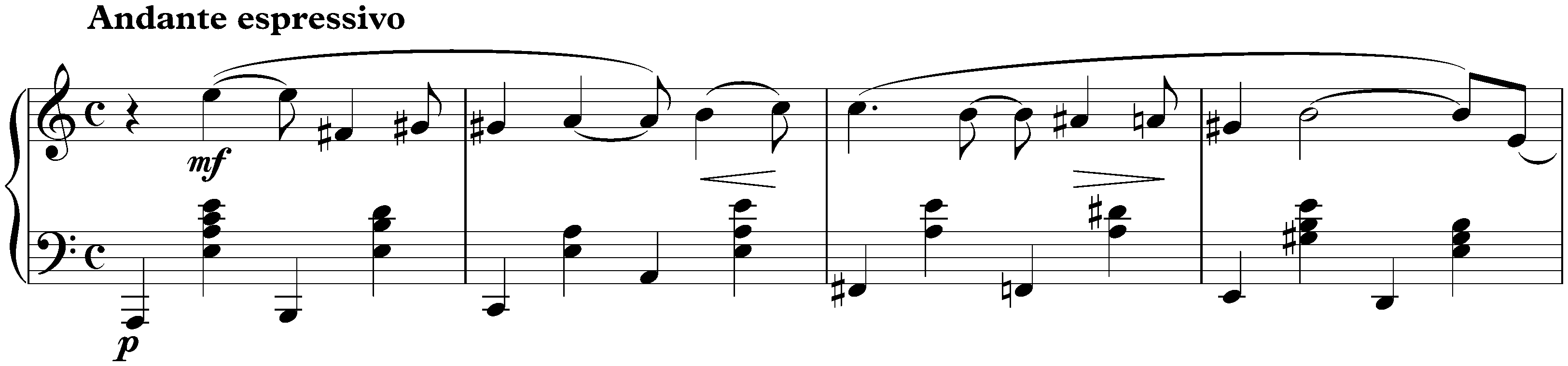 Morceaux de salon, op. 10; 1. Nocturne in A minor