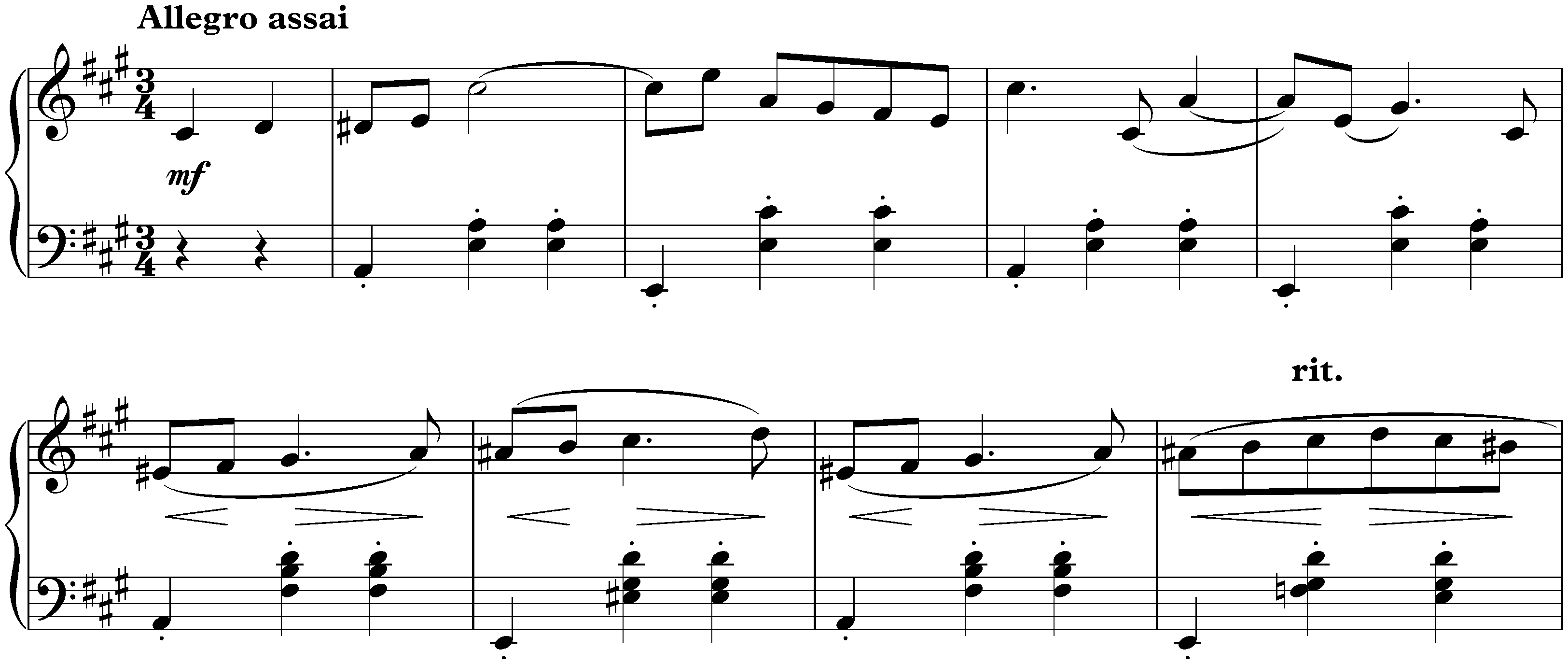 Morceaux de salon, op. 10; 2. Valse in A major