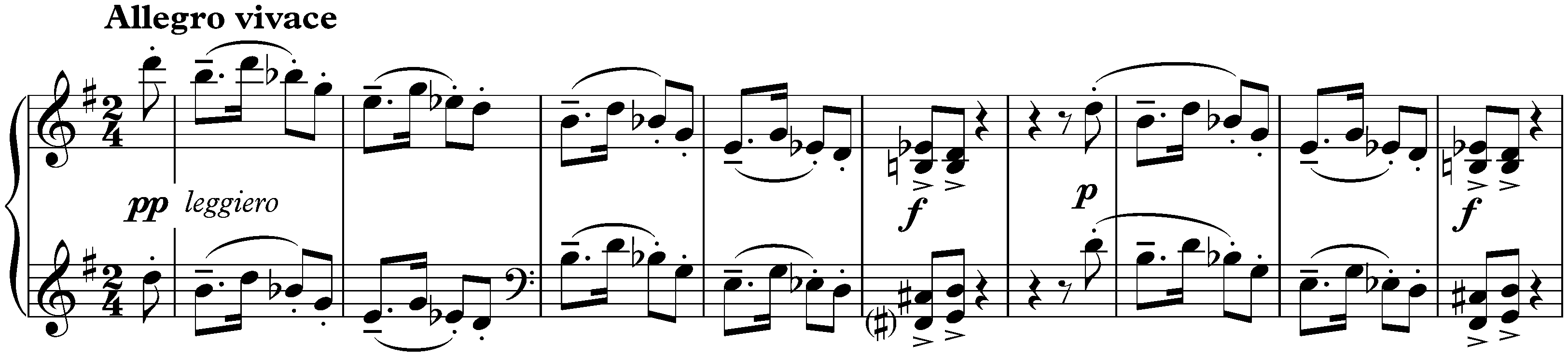Morceaux de salon, op. 10; 5. Humoresque in G major