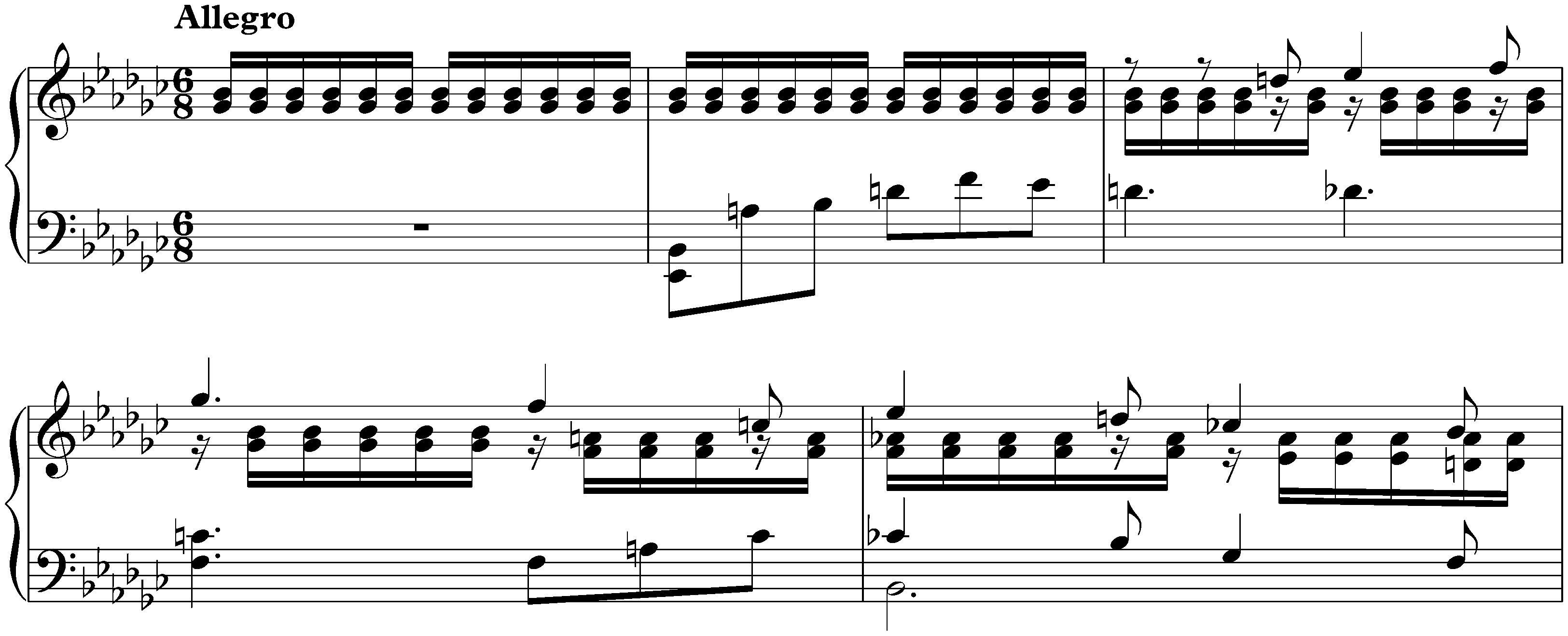 Four Pieces; 2. Prélude in E-flat minor